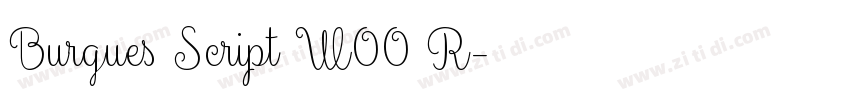 Burgues Script W00 R字体转换 Burgues Script W00 R字体转换